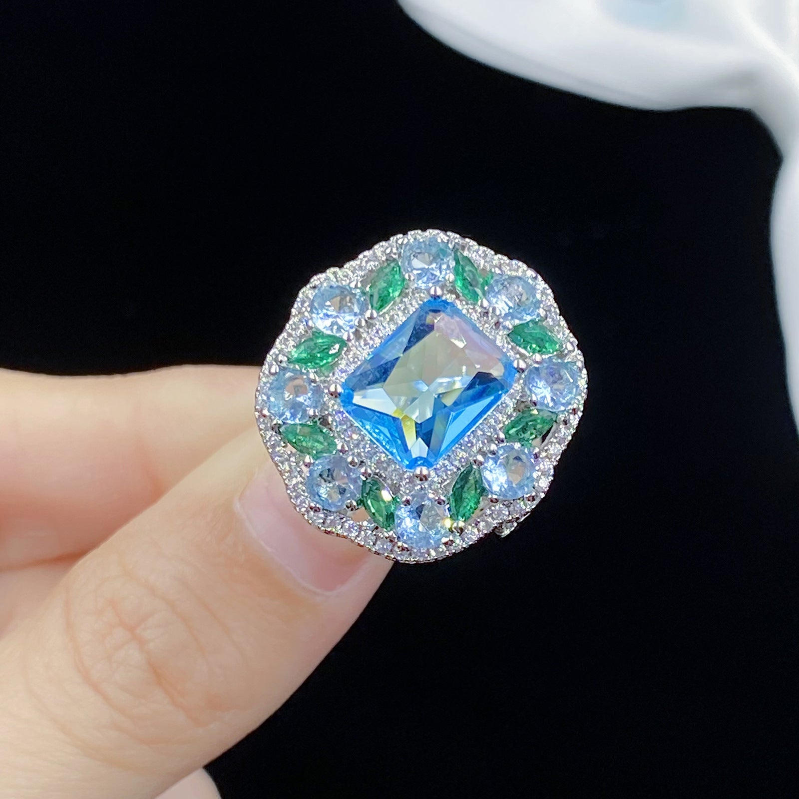 IMITACIÓN DE COBRE MAYOR MOSANG RING SET